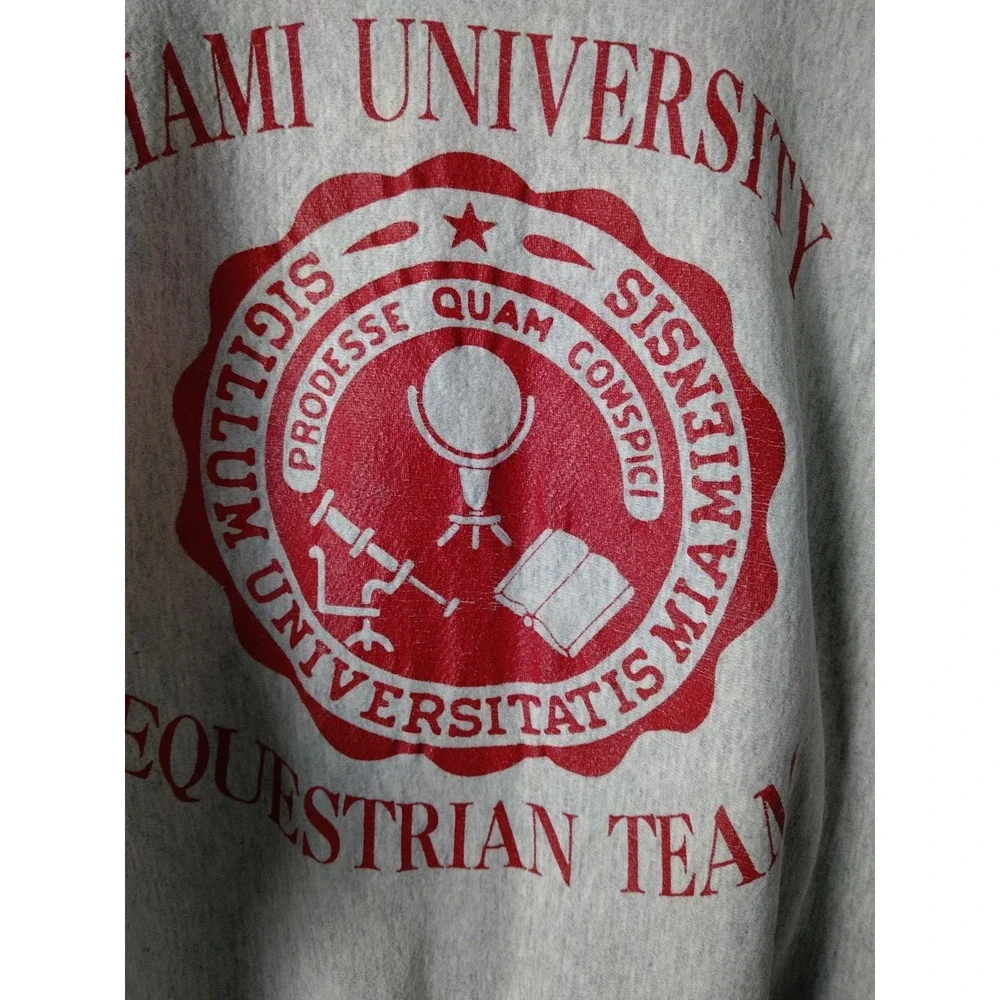 Vintage 90s Rare Miami University‎ Sweater Size XL